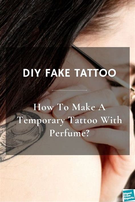 diy fake tattoo perfume|perfume tattoo diy tiktok.